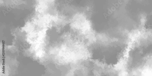 Abstract modern realistic cloud color cloudscape smoke cloud with grunge isolated cloud appears soft and ethereal on white background.