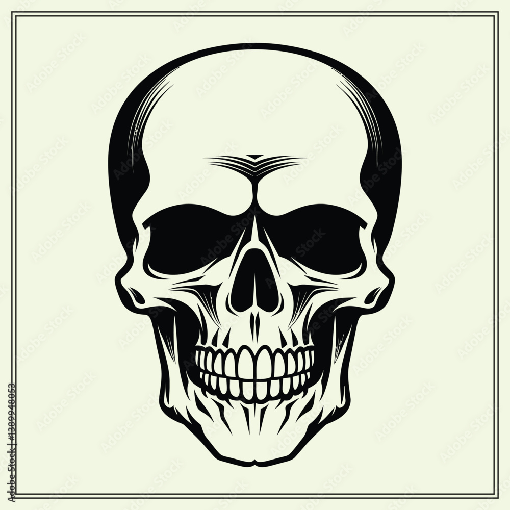 Fototapeta premium skull and crossbones Silhouette