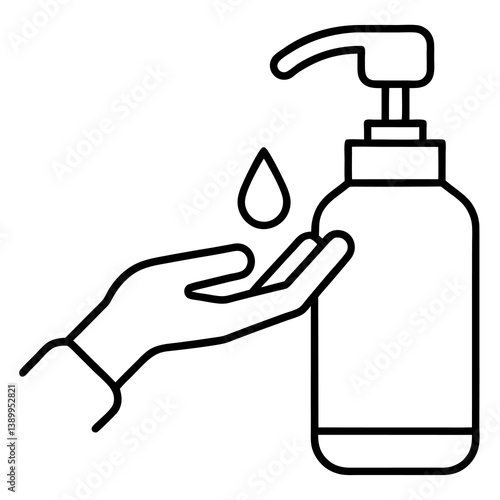 Obraz na płótnie hand holding bottle of soap drop w salonie