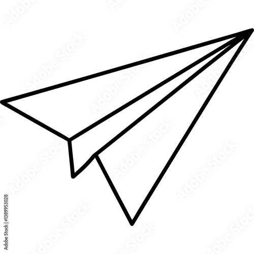 Obraz na płótnie paper plane on white background w salonie