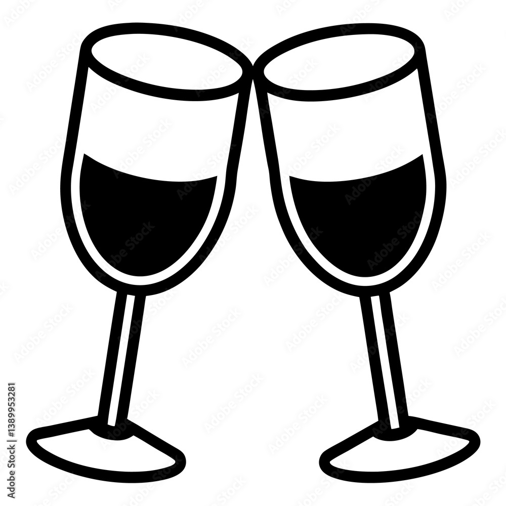 two glasses of wine