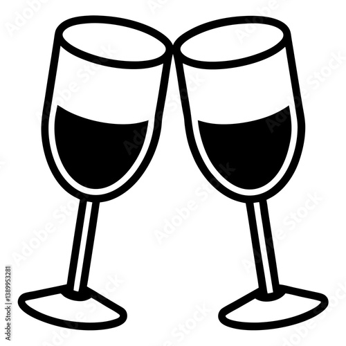 Obraz na płótnie two glasses of wine w salonie