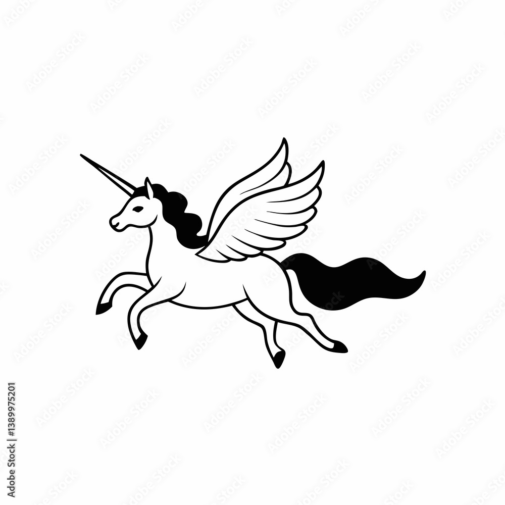 Fototapeta premium vector illustration of a horse