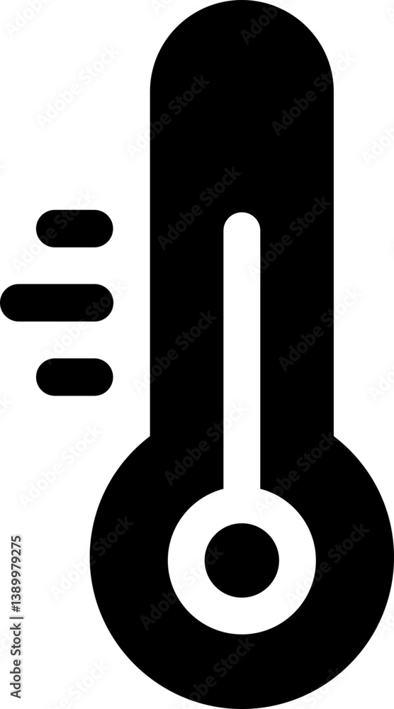 Thermometer Icon sign isolated on transparent Background Temperature hot cold symbol flat vector Thermometer Icon sign isolated on transparent Background Temperature hot cold symbol flat vector