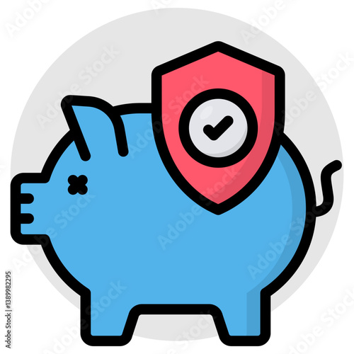 Modern design icon of secure savings 