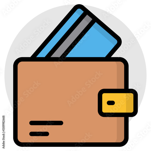 Modern design icon of wallet 