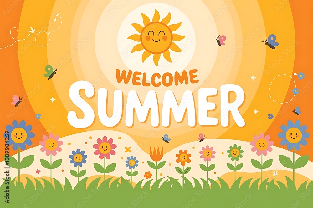Obraz premium welcome summer