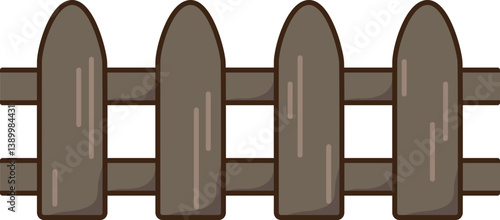 an illustration of a fence painting 울타리 그림 일러스트 