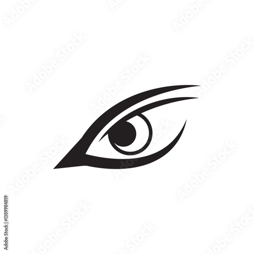 eagle eye icon vector illustration template design