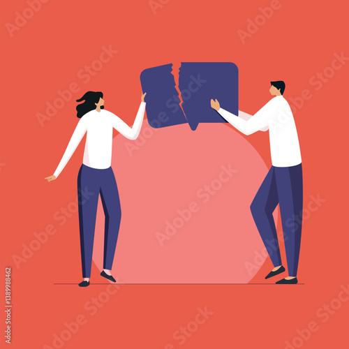 Disagreement or conflict during a meeting, people arguing or talking in anger