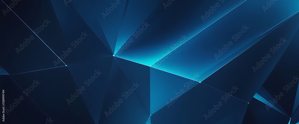 Obraz premium abstract futuristic digital landscape with particles dots and stars on horizon.Blue abstract futuristic geometric poly technology background. Science and technology. 78
