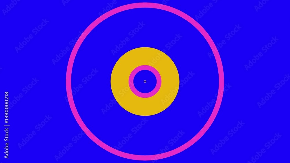 Blue Gold Concentric Circles. Blue Gold Concentric Circles.