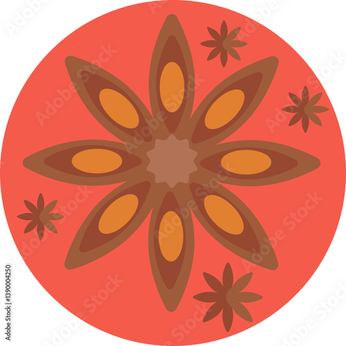 A star-shaped spice, commonly used in cooking and baking, with a licorice-like flavor.