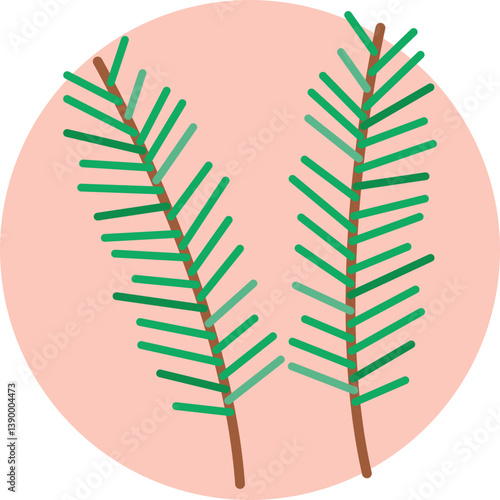 Icon of rosemary sprigs used as a culinary herb for seasoning meats and vegetables.