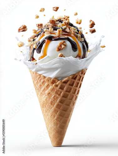 Obraz na płótnie ice cream cone w salonie