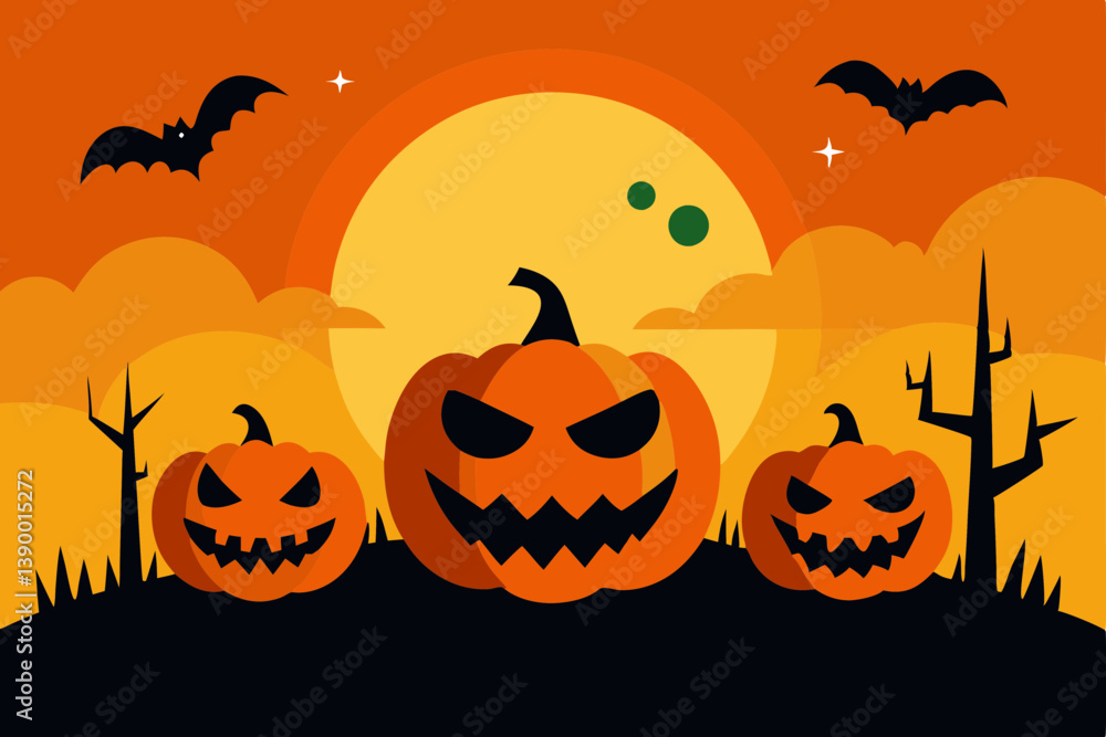 halloween background with pumpkins halloween background with pumpkins