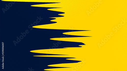 Yellow brush style stripes on a dark background with inconspicuous halftone dots.