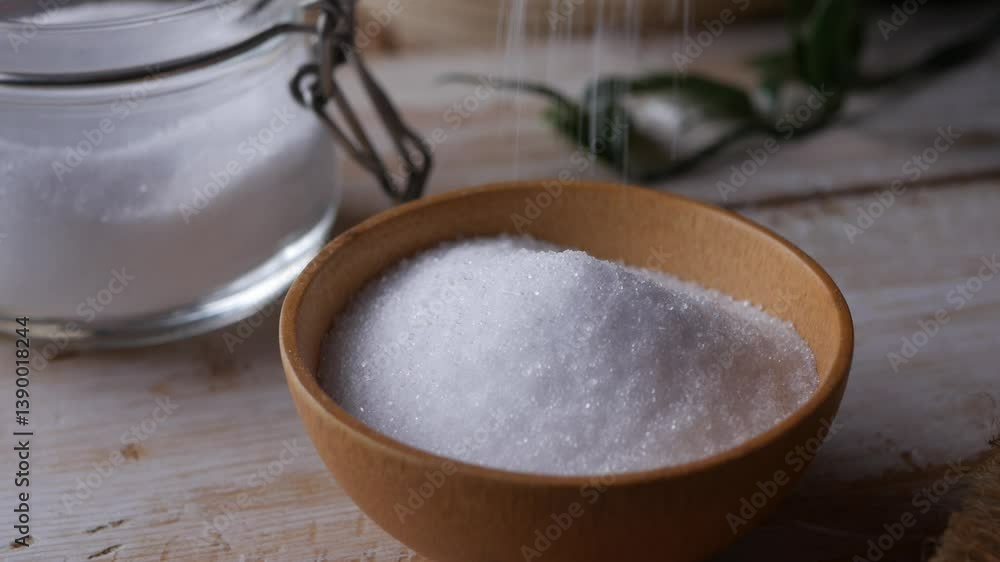 Erythritol a sugar substitutes sweetener for diet low-calorie food. healthy ingredient for diabetic. Erythritol a sugar substitutes sweetener for diet low-calorie food. healthy ingredient for diabetic.