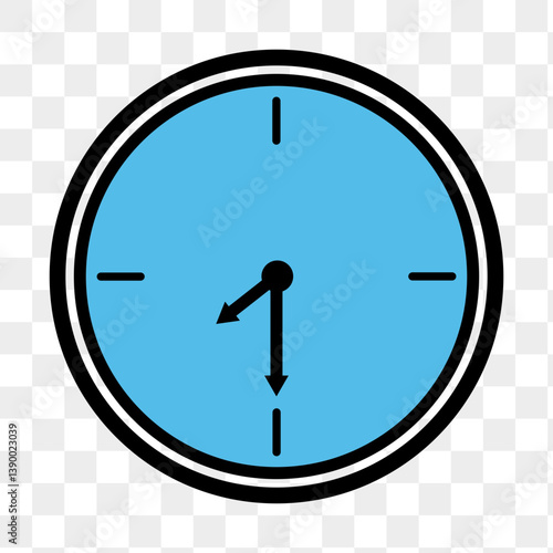 clock icon on metal button