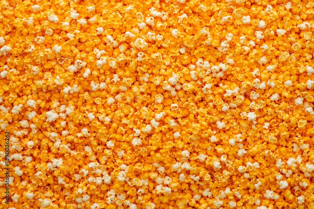 Popcorn texture background, top view, high-resolution photography, stock photo for commercial use Popcorn texture background, top view, high-resolution photography, stock photo for commercial use