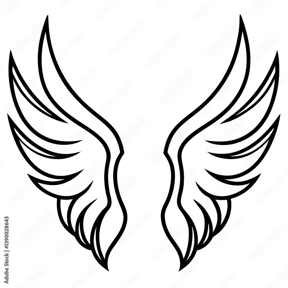 Obraz premium bird wings vector