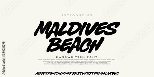 Elegant Bold Italic handwritten custom font, typeface vector ,typography poster psychedelic ,Surfing font collection, artwork design for fashion,sport, urban,movie,film,and brand. Illustration