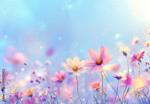 pink flowers in the field