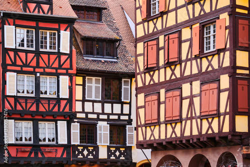 Half-timbered houses in Colmar, France