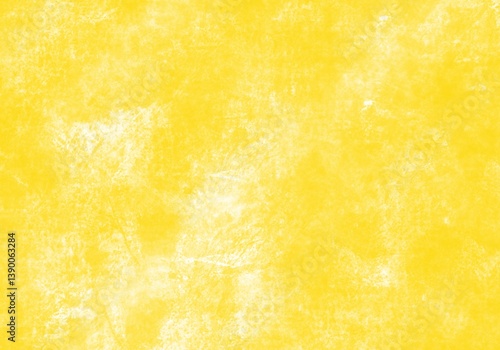 Abstract Yellow Watercolour Painting Texture Background