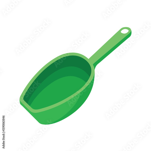  Beautiful plastic scoop vector art illustration