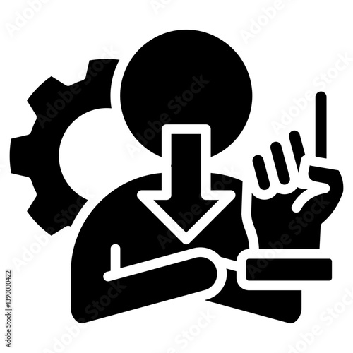 Emotional Control glyph icon