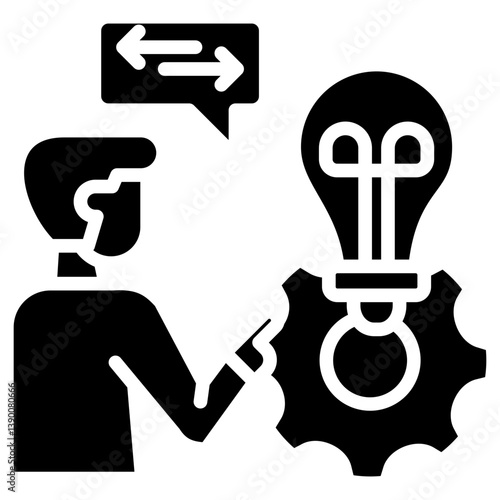 Communication Skills glyph icon