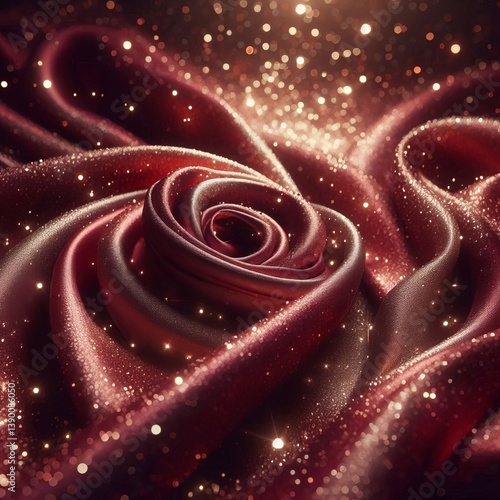 Burgundy Background with Luxury Satin Fabric Glitter elegance wi
