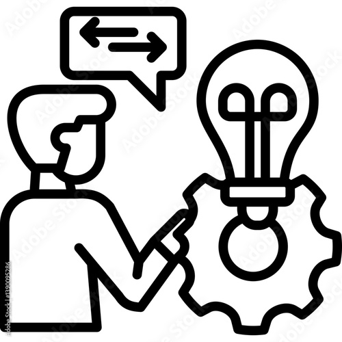 Communication Skills line icon