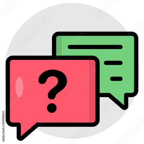 Trendy design icon of help chat 