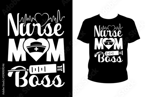 Nurse mom boss - Art files for Cricut and Silhouette. You can edit them with Adobe Illustrator.