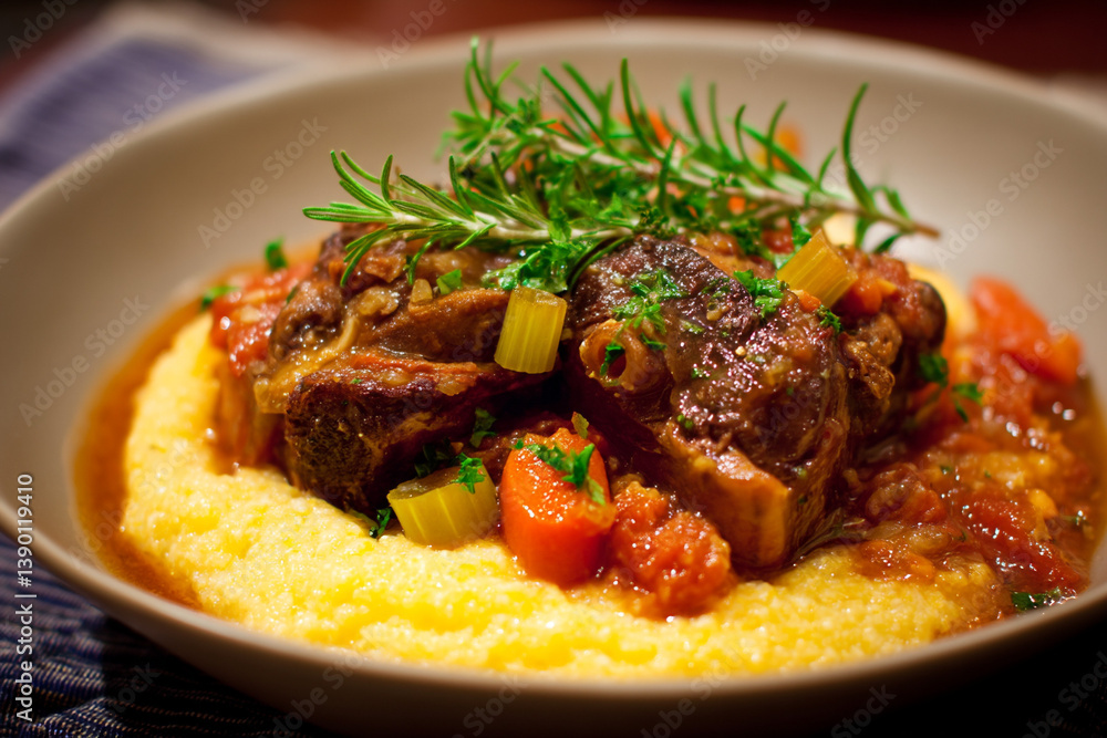 Italian osso buco with braised veal shanks Italian osso buco with braised veal shanks