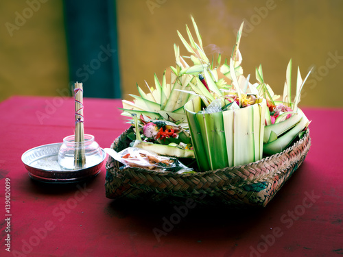 Offerings at a temple