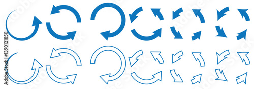 Refresh icon vector. Green recycle vector icon symbol. Repeat and reload icons set and arrow rotation circle. Sync icon symbol convert button sign