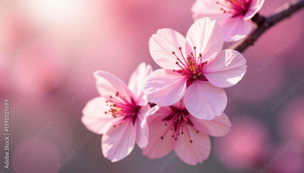 Delicate pink sakura blossoms, full bloom, soft petals , cherry blossom pattern, vector, nature Delicate pink sakura blossoms, full bloom, soft petals , cherry blossom pattern, vector, nature
