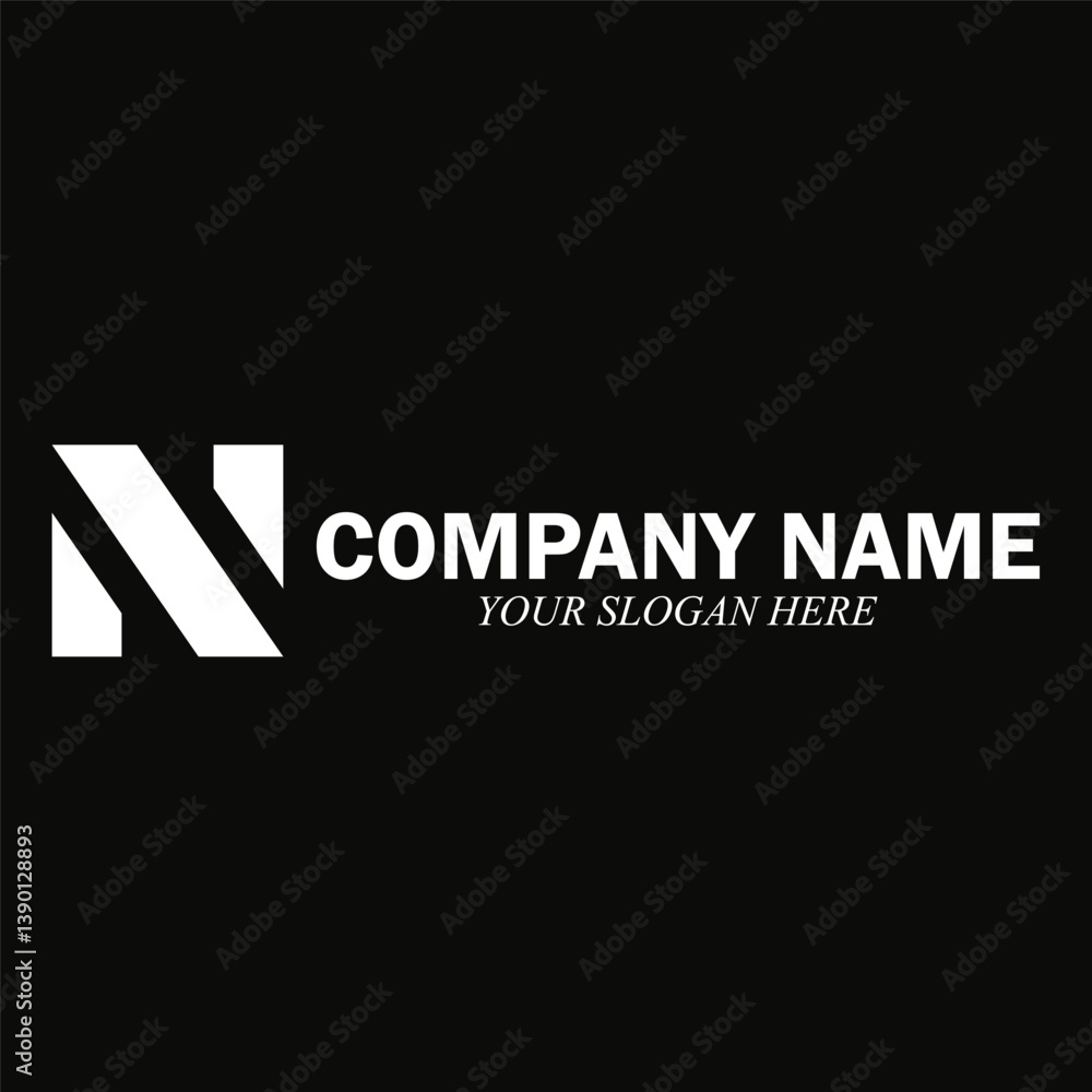 Obraz premium N Letter Logo Template
