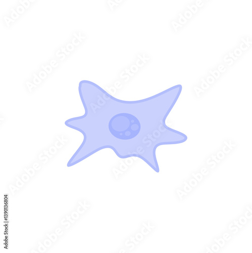 Simple structure of Human fibroblast cell
