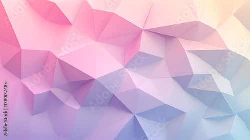 Pastel low-poly geometric background. (1)