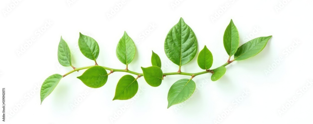 Single stem of a tropical vine isolated on white background, tropical plants, jungle, exotic Single stem of a tropical vine isolated on white background, tropical plants, jungle, exotic