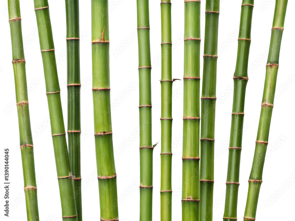 Obraz premium bamboo stalks isolated on background, PNG