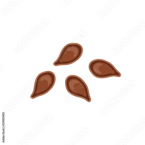 Flax seeds icon. Vector illustration in flat style.
