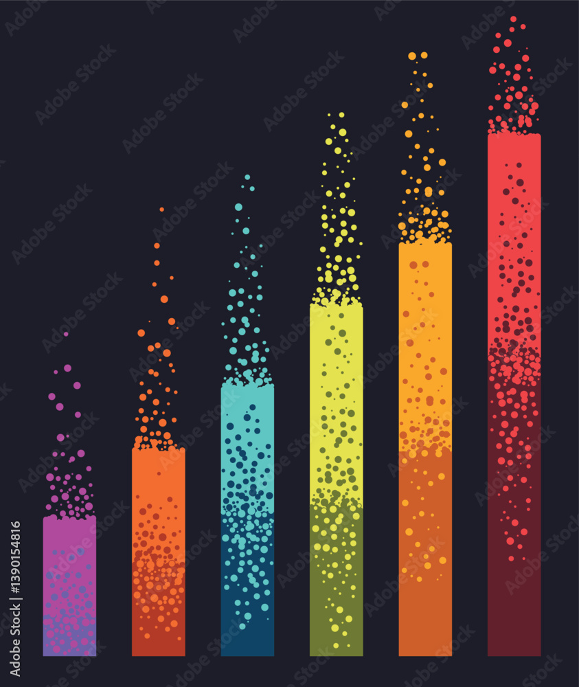 Bright vector graphics that skillfully combine many shades to clearly demonstrate the distribution and relationship of various variables, ensuring intuitive perception of complex information. Bright vector graphics that skillfully combine many shades to clearly demonstrate the distribution and relationship of various variables, ensuring intuitive perception of complex information.