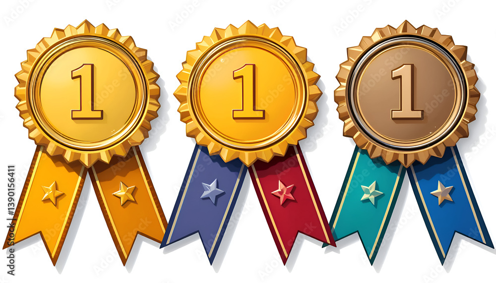 gold silver and bronze medal with isolated on transparents on background gold silver and bronze medal with isolated on transparents on background