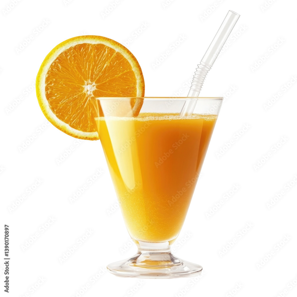 Orange Juice Delight on transparent background Orange Juice Delight on transparent background