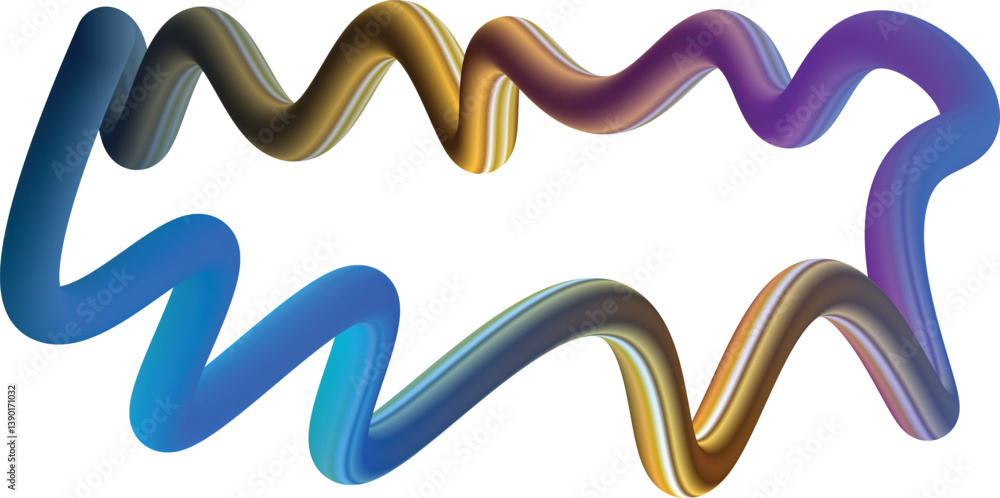 Abstract wave and color lines with gradient. 3d graphic design colorful shape. Vector wavy pattern shape element. Abstract wave and color lines with gradient. 3d graphic design colorful shape. Vector wavy pattern shape element.